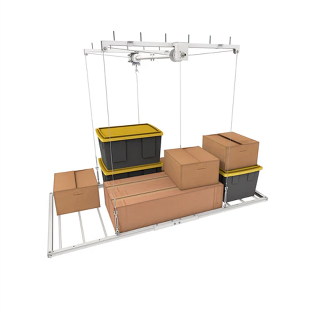 Retractable Garage Ceiling Storage Lift – 2.4m x 1.2m (315kg Capacity)
