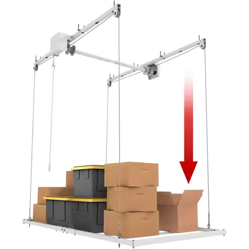 Retractable Garage Ceiling Storage Lift – 2.4m x 1.2m (315kg Capacity)