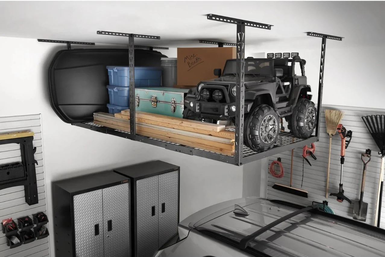 Overhead Garage Storage Rack – Heavy-Duty 270kg Capacity
